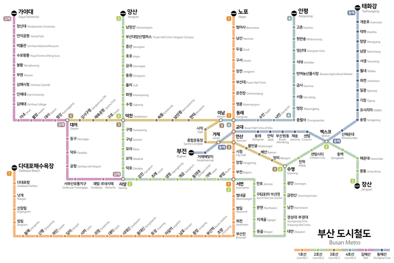 Busan metro map